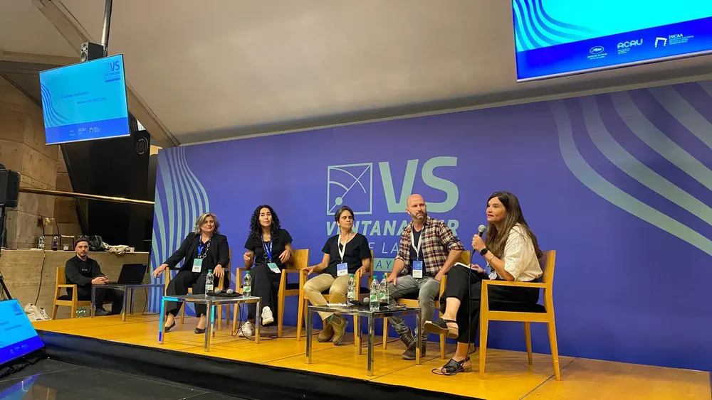 Rafaela Gómez Rucks en el panel de Locaciones UY, Ventana Sur 2024