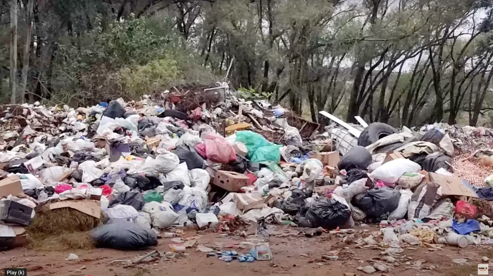 Vertedero de basura en Pueblo Gallinal