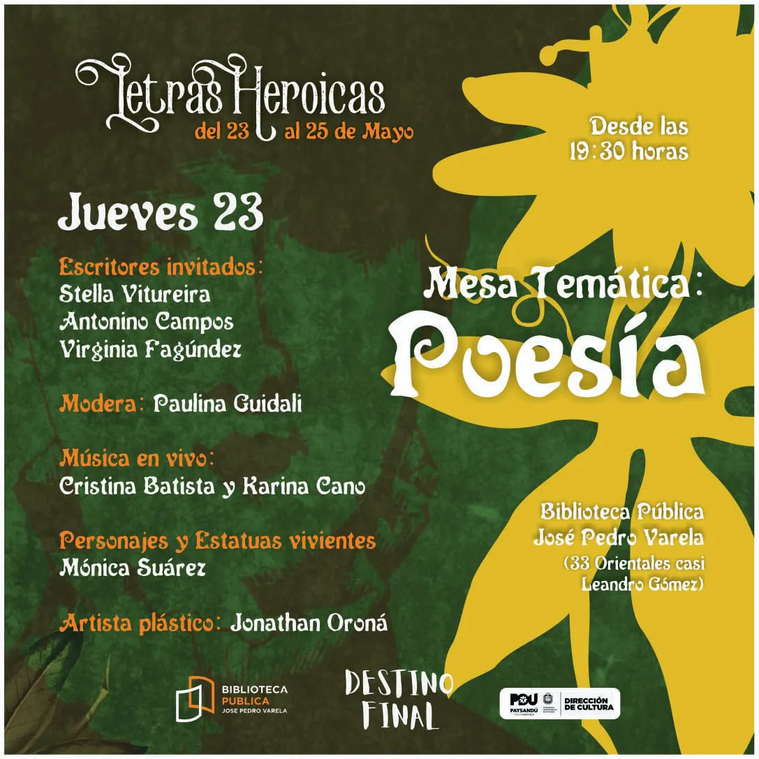 letras heroicas poesia jueves 23